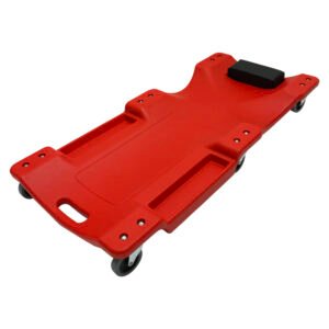 cama de plastico con 6 ruedas para mecanico 40"