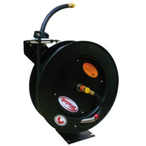 carrete negro retractil agua/aire mang. 3/8 x 15 mts